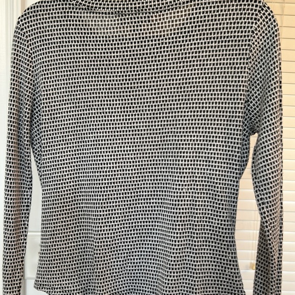BCX black white sexy twist shirt sz M 🔥 - Picture 6 of 6